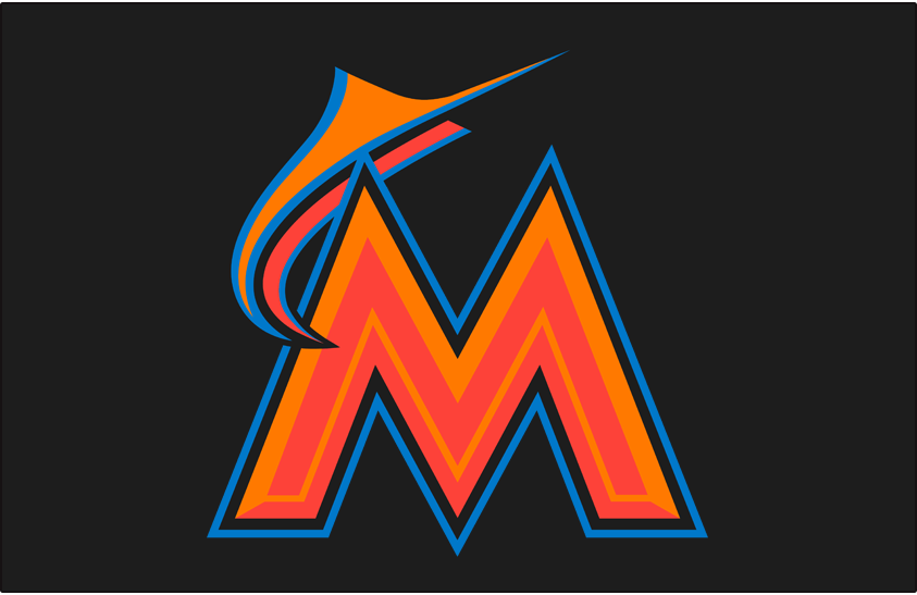 Miami Marlins 2016-2018 Batting Practice Logo iron on transfers for fabric